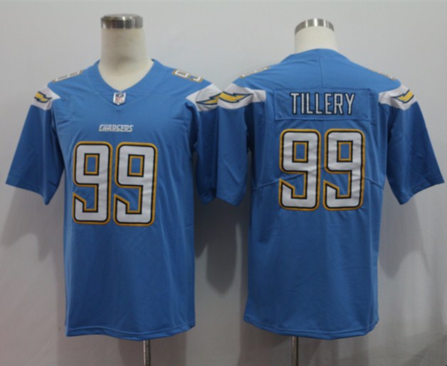 Men's Los Angeles Chargers Jerry Tillery #99 Blue Jersey